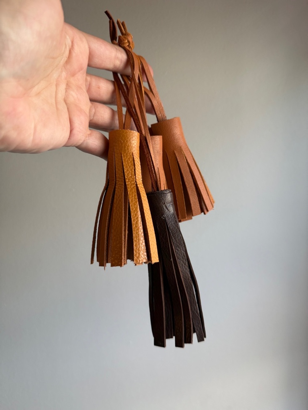 Large Leather Tassels Assorted